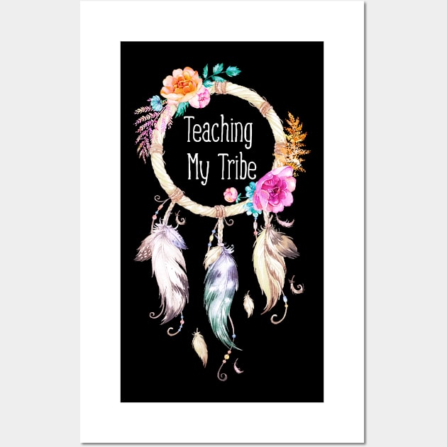 Teaching My Tribe Mom Wall Art by LotusTee